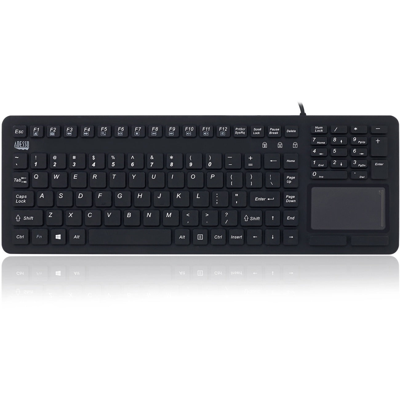 Adesso Waterproof Usb Touchpad Keyboard (AKB270UB)