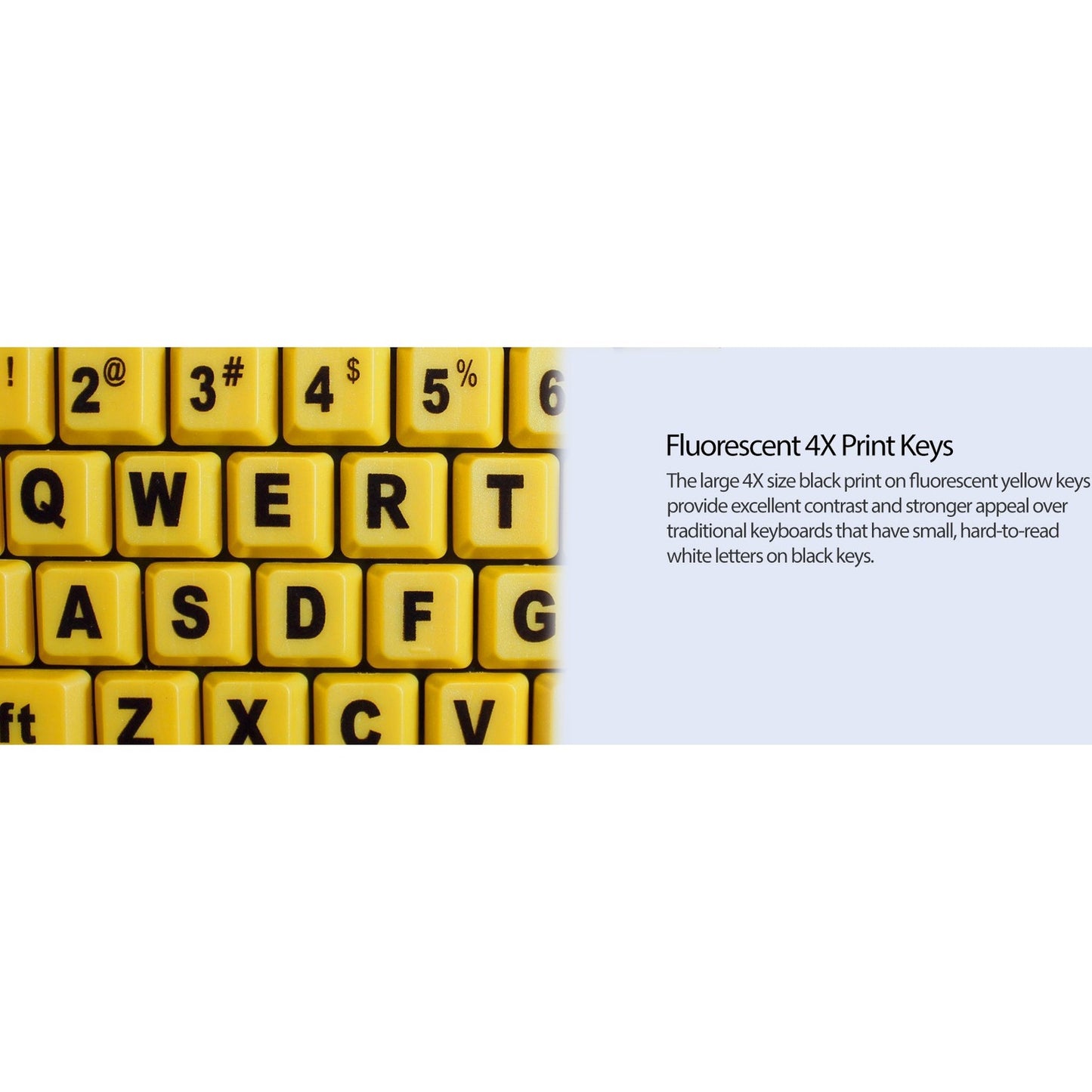 Adesso Easyview 4x Large Print Desktop Usb Keyb (AKB132UY)