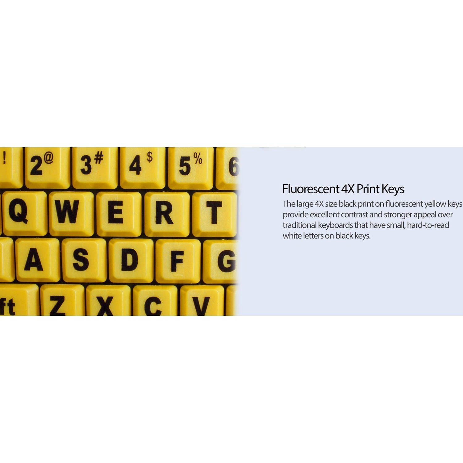 Adesso Easyview 4x Large Print Desktop Usb Keyb (AKB132UY)