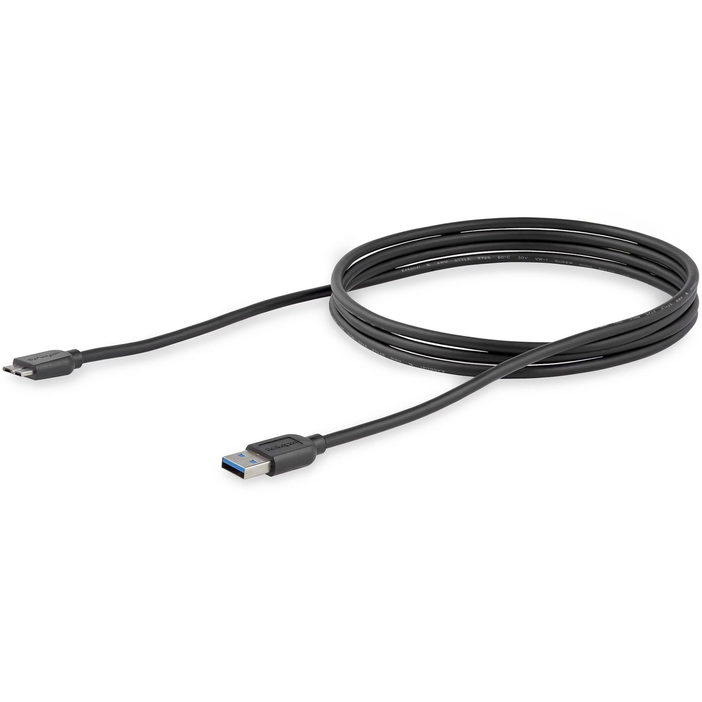 StarTech 2m 6ft Slim Usb 3.0 Micro B Cable (USB3AUB2MS)