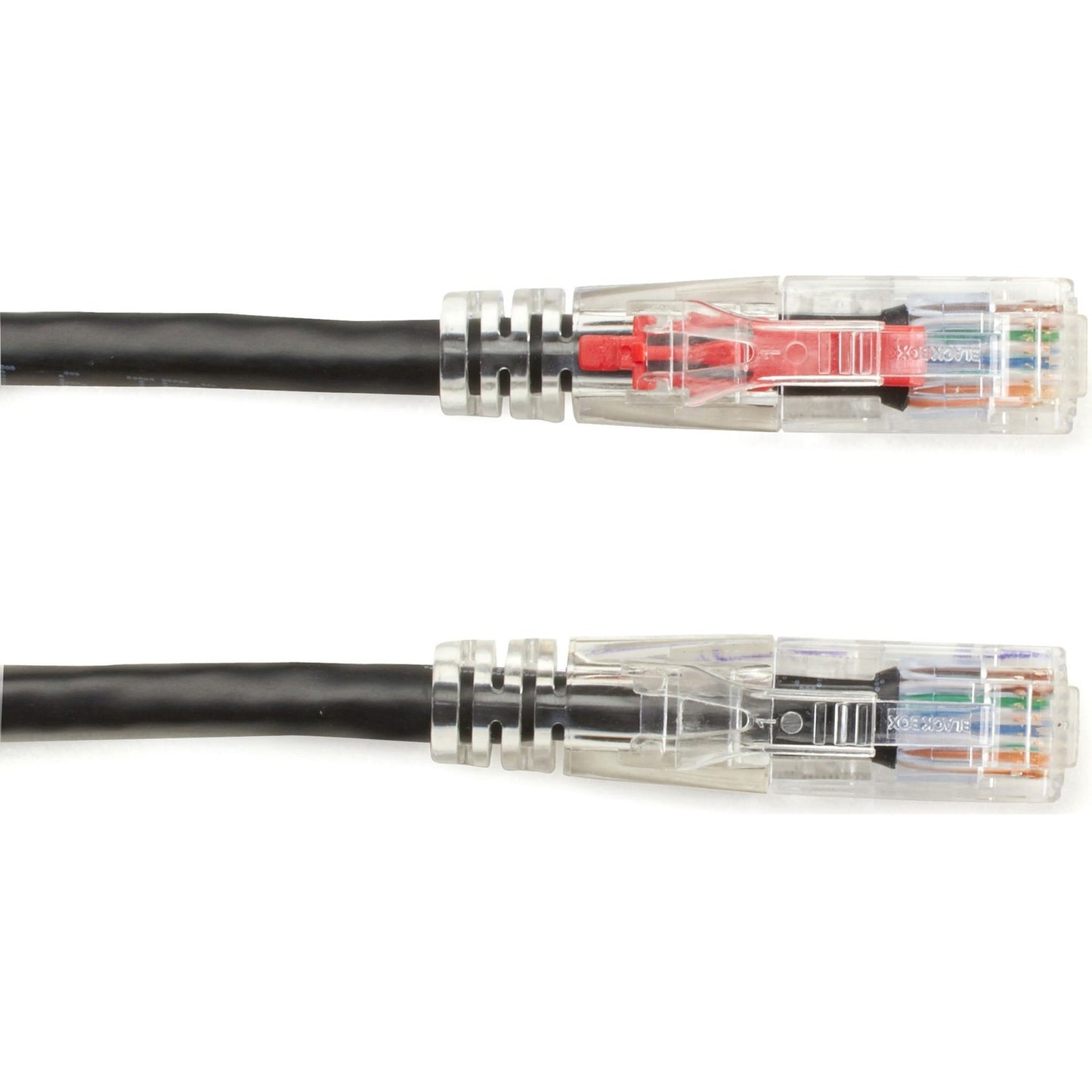 Black Box Cat5e 350-mhz Locking Snagless Stranded Ethernet Patch Cable-unshielded(utp), Cm Pvc (rj45 M/m), Black, 15-ft. (4.6-m) (C5EPC70BK15)