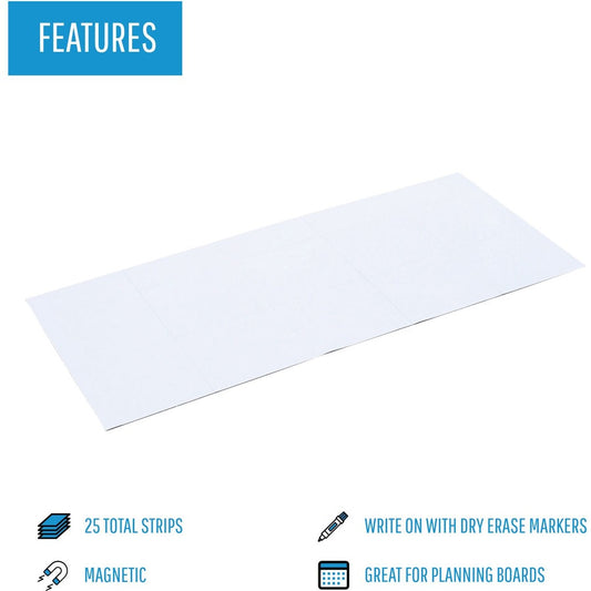 MasterVision 2" Magnetic Dry Erase Strips (FM2418)