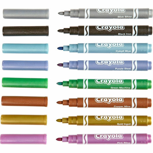 Crayola 8-color Metallic Markers (588628)