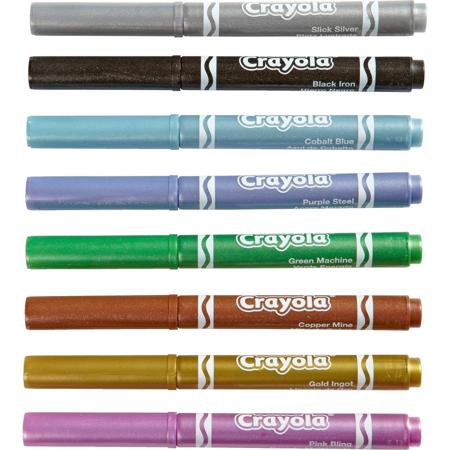 Crayola 8-color Metallic Markers (588628)