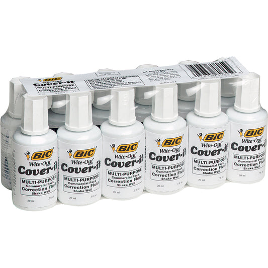 BIC Cover-it Correction Fluid (WOC12WEDZ)