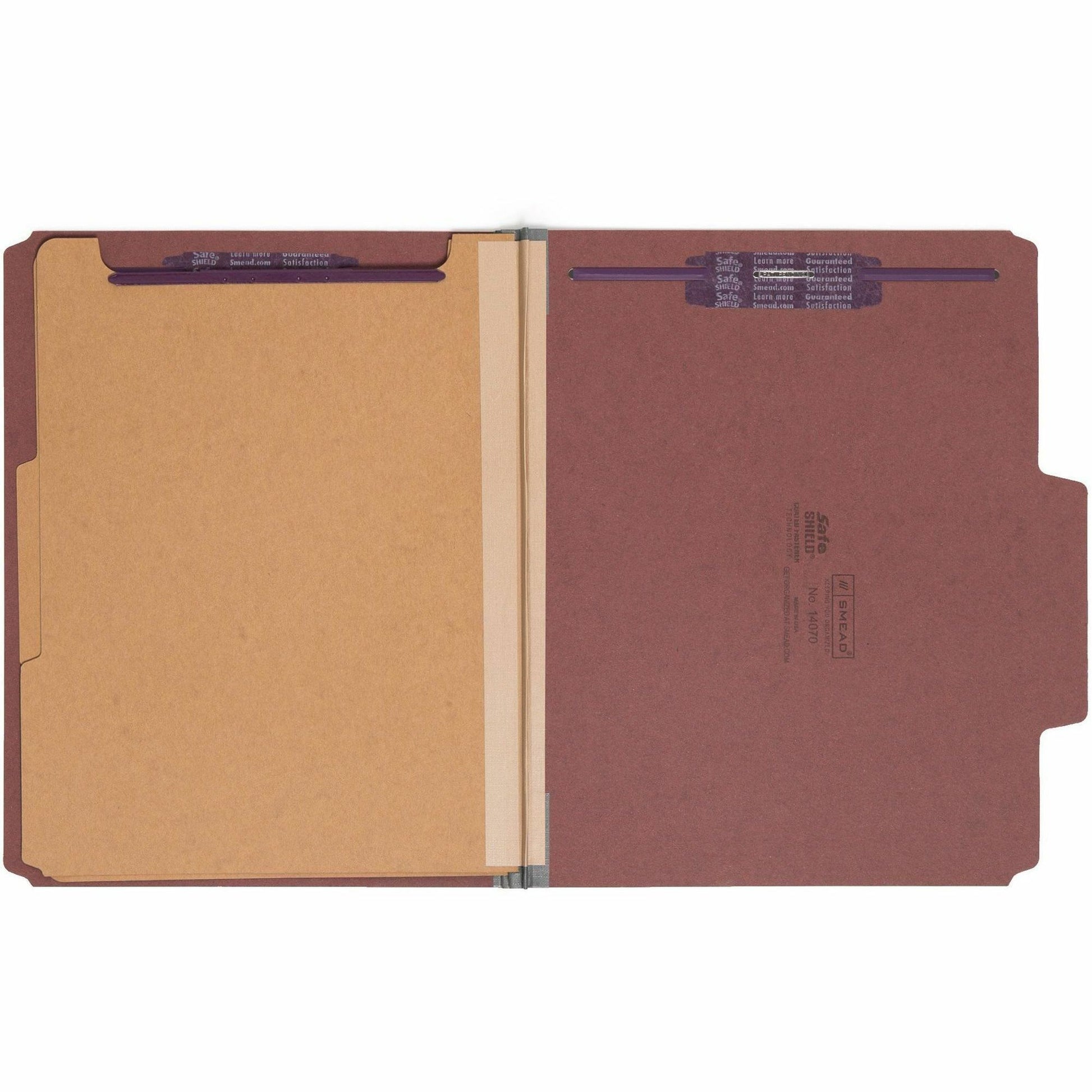 Smead SuperTab 2/5 Tab Cut Letter Recycled Classification Folder (14070)