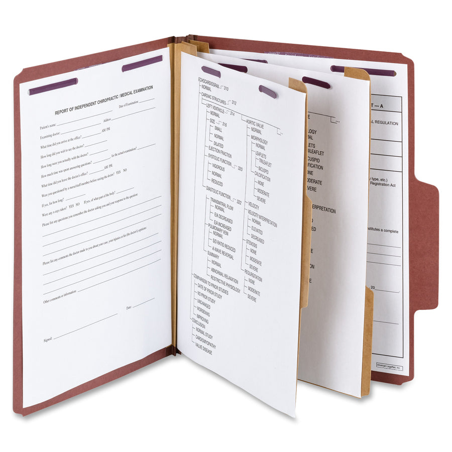 Smead SuperTab 2/5 Tab Cut Letter Recycled Classification Folder (14070)