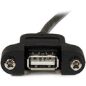 StarTech 2 Ft Panel Mount Usb Cable A To A - F/m (USBPNLAFAM2)