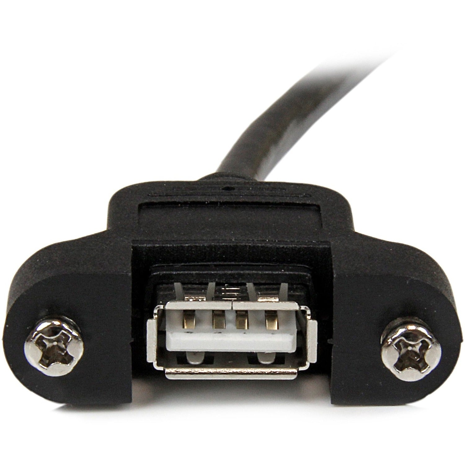 StarTech 2 Ft Panel Mount Usb Cable A To A - F/m (USBPNLAFAM2)