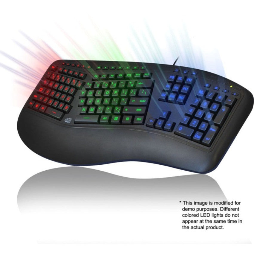 Adesso 3colors Illuminated 2x Usb Keyboard (AKB150EB)
