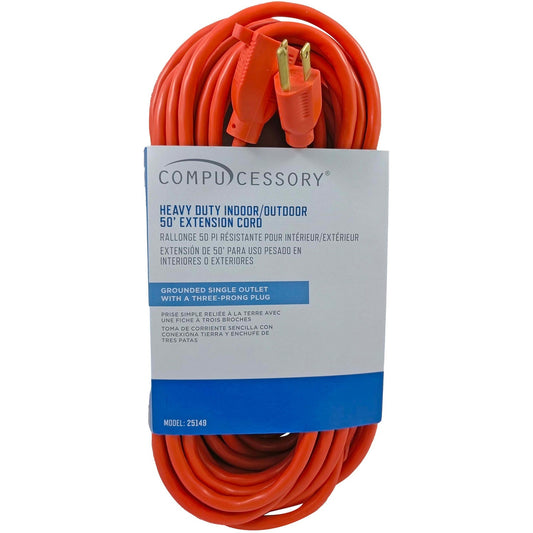 Compucessory Heavy-duty Indoor/Outdoor Extension Cord (25149)