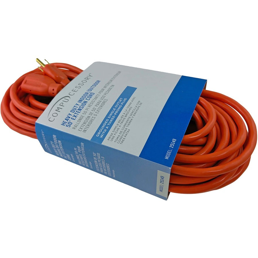 Compucessory Heavy-duty Indoor/Outdoor Extension Cord (25149)