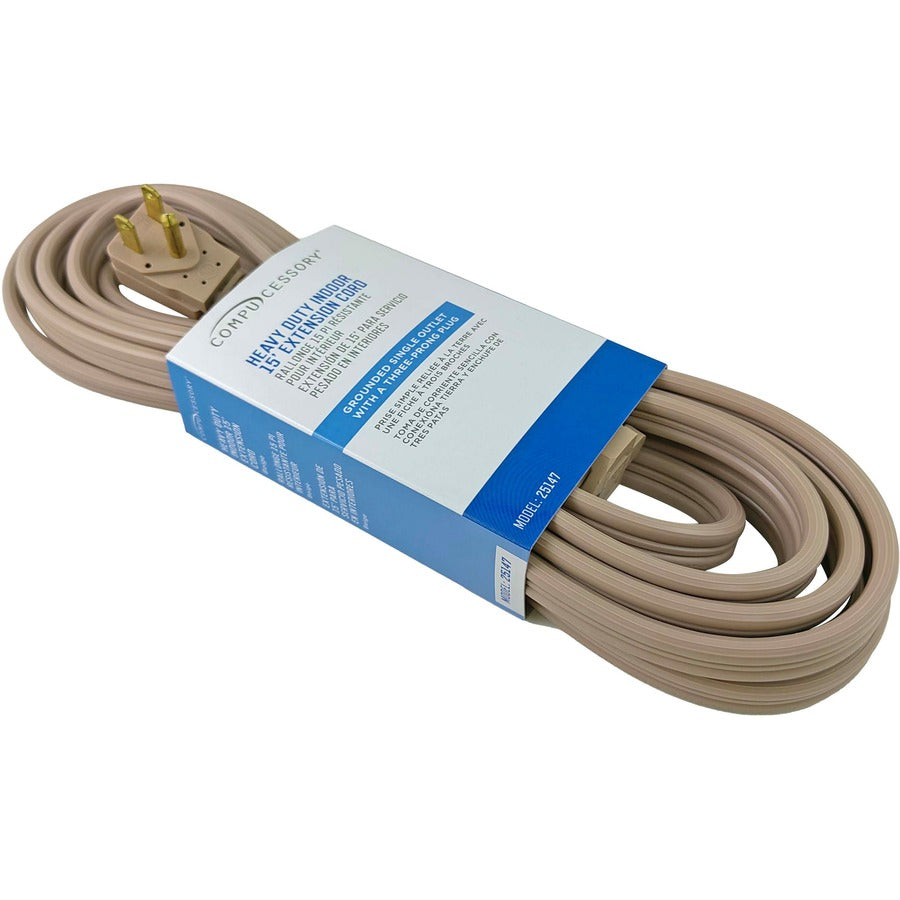 Compucessory Heavy Duty Indoor Extension Cord (25147)