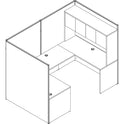 Lorell 180-degree Straight Panel Connectors (90259)