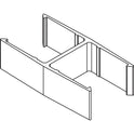 Lorell 180-degree Straight Panel Connectors (90259)