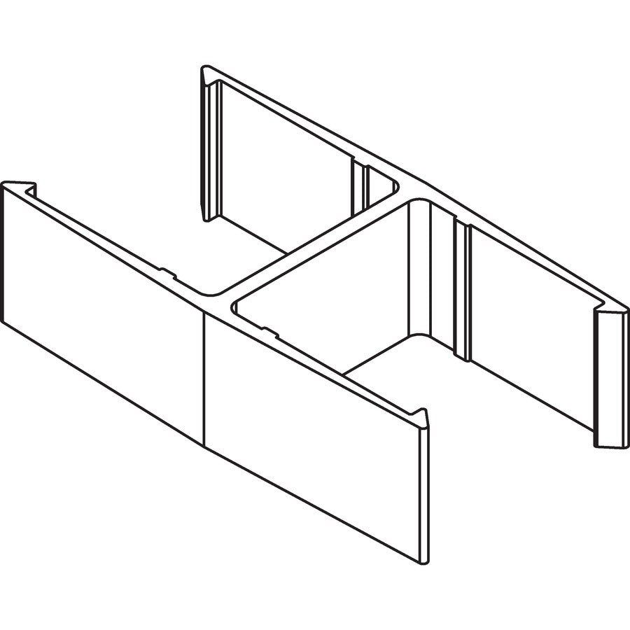 Lorell 180-degree Straight Panel Connectors (90259)