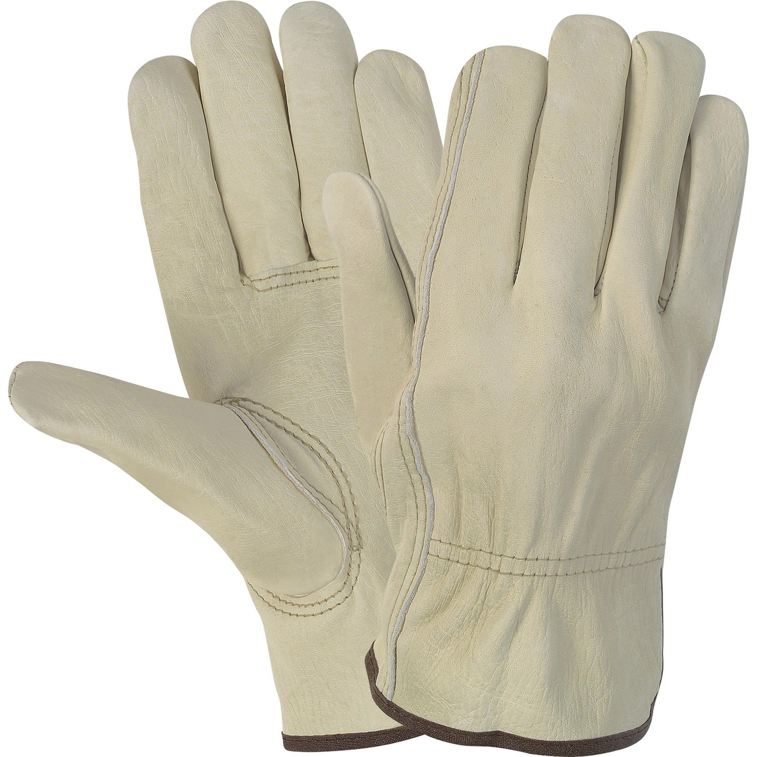 MCR Safety Durable Cowhide Leather Work Gloves (CRW3215M)