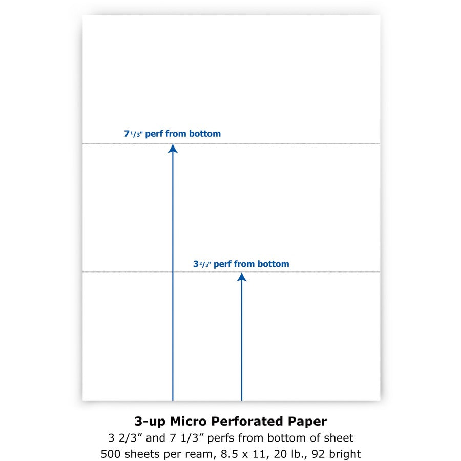 PrintWorks Professional Pre-Perforated Paper for Invoices, Statements, Gift Certificates & More (04120)