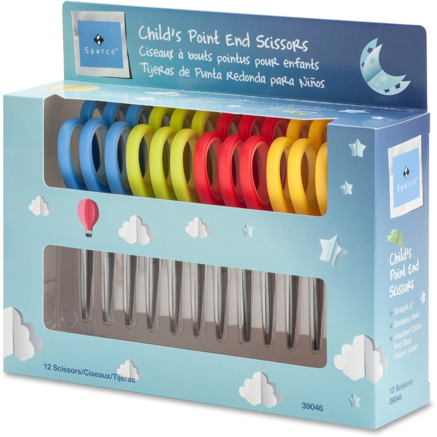 Sparco 5" Kids Pointed End Scissors (39046)