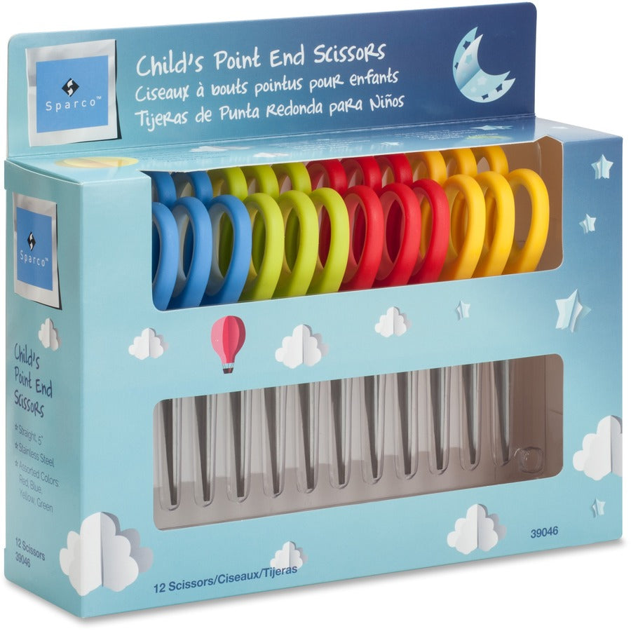 Sparco 5" Kids Pointed End Scissors (39046)