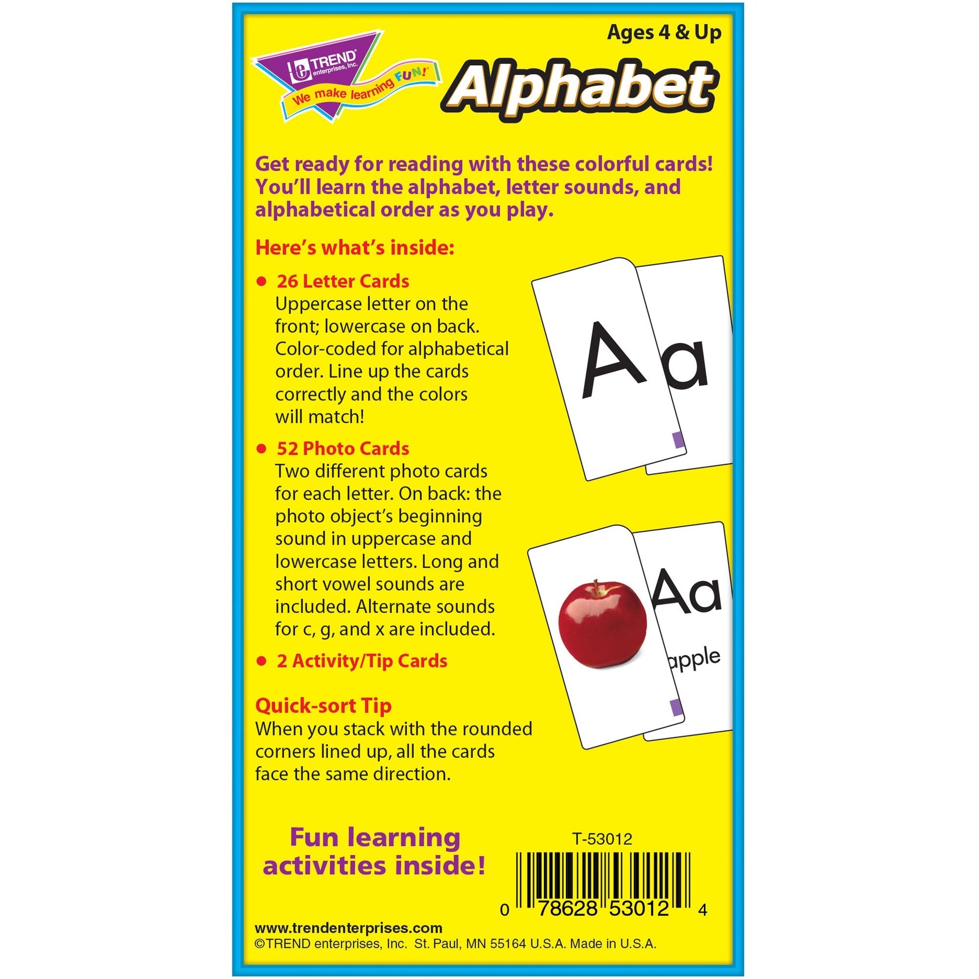 Trend Alphabet Flash Cards (53012)