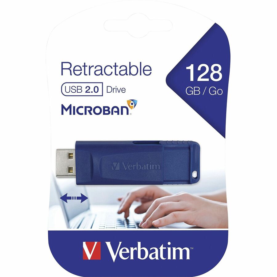 Microban 128GB USB Flash Drive - Blue (98659)