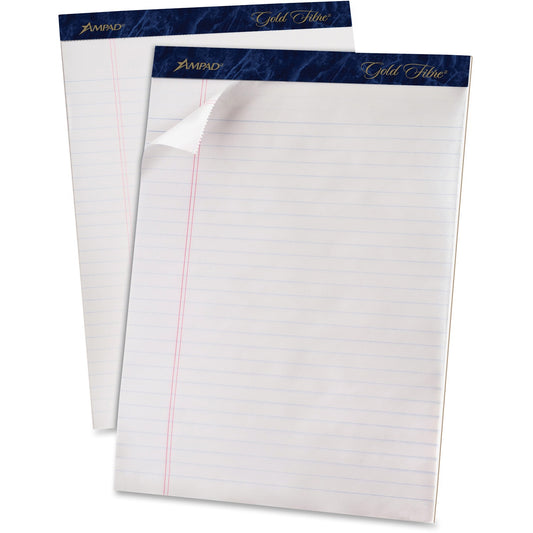 TOPS Gold Fibre Ruled Perforated Writing Pads - Letter (20031R)