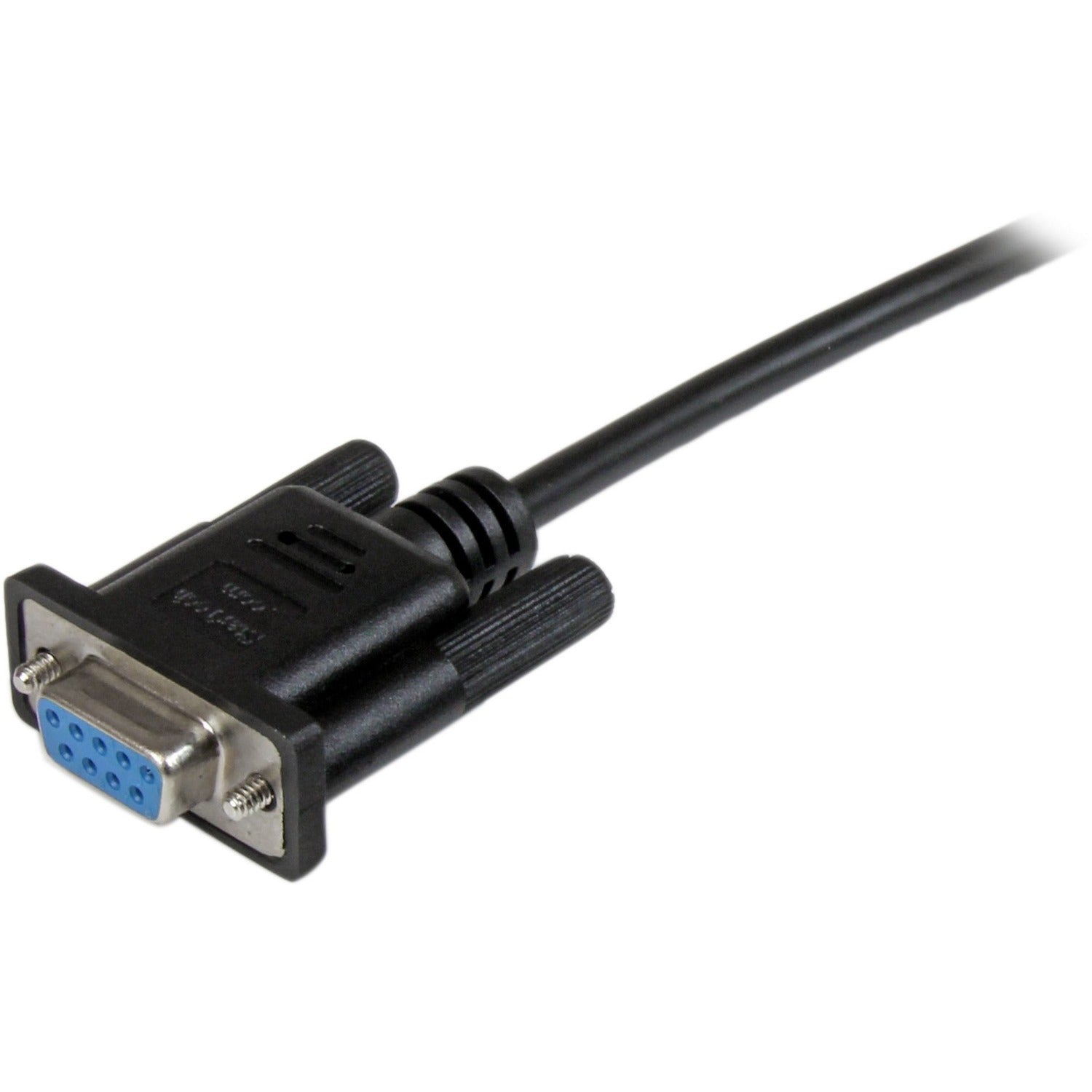 StarTech 1m Black Db9 Rs232 Null Modem Cable F/f (SCNM9FF1MBK)