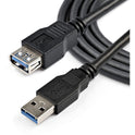 StarTech 2m Black Usb 3.0 Extension Cable M/f (USB3SEXT2MBK)
