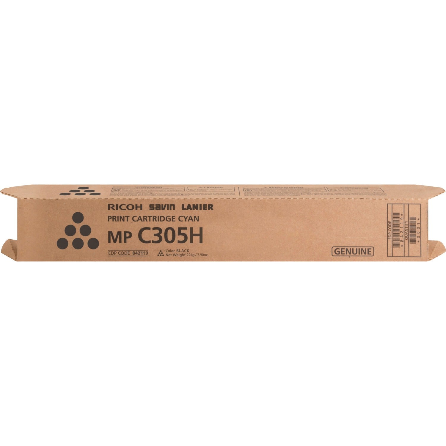 Ricoh Original Laser Toner Cartridge - Black - 1 Each (842119)