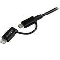 StarTech 1m Ligthning Or Micro Usb To Usb Cable (LTUB1MBK)