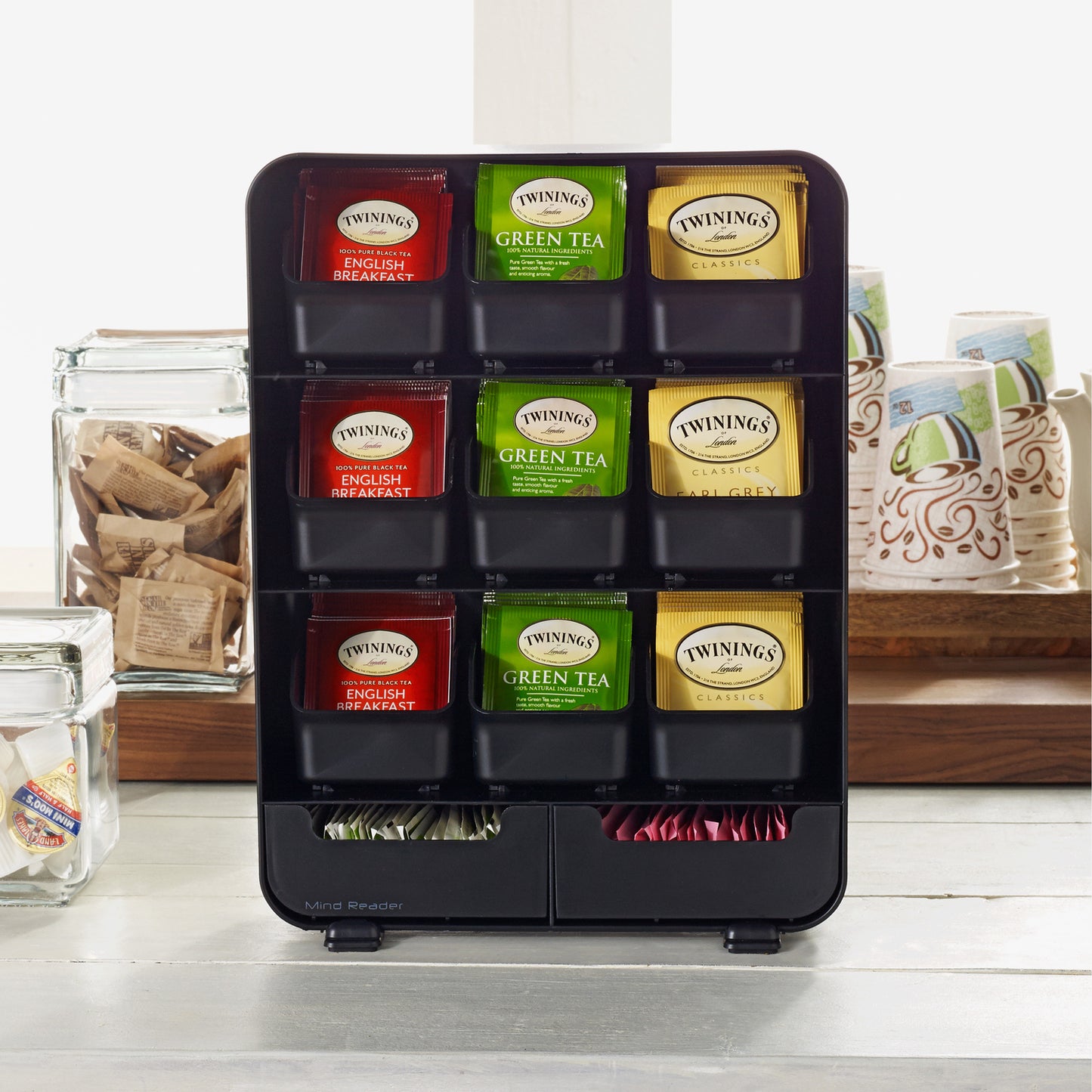 TWININGS Tea Bags, Green, 1.76 oz, 25/Box (09187)