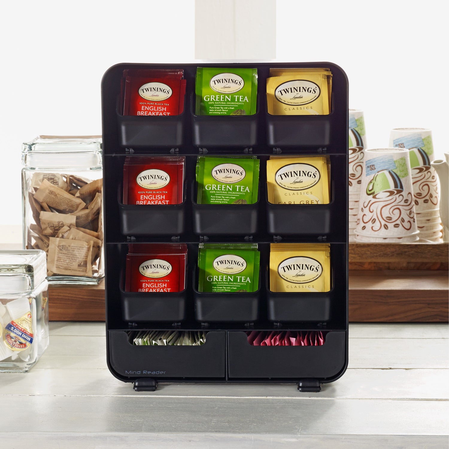 TWININGS Tea Bags, Green, 1.76 oz, 25/Box (09187)