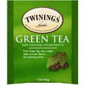 TWININGS Tea Bags, Green, 1.76 oz, 25/Box (09187)