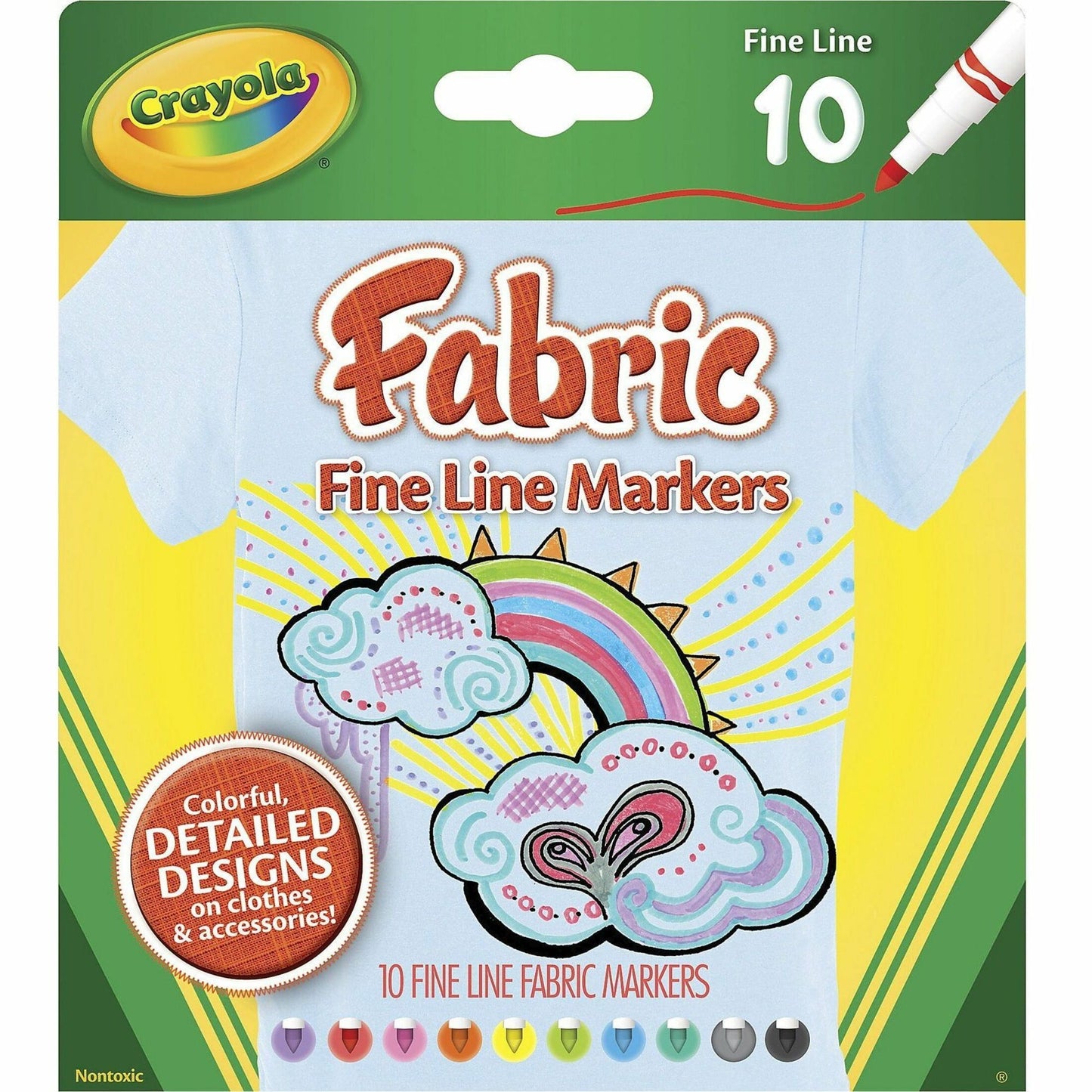 Crayola Bright Fabric Markers (588626)