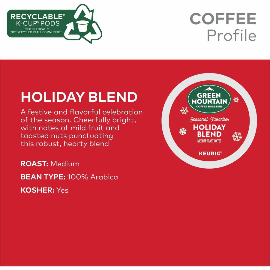  K-Cup Holiday Blend Coffee (6204)