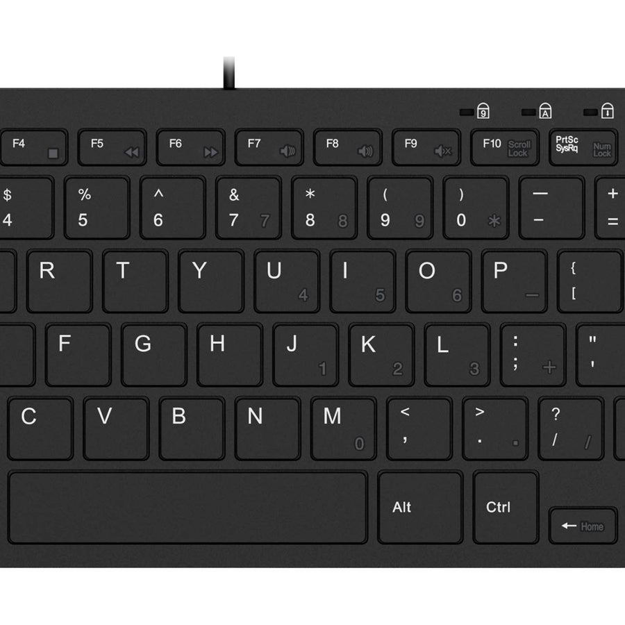 Adesso Slimtouch Mini Usb Keyboard W/ 2 Usb Hub (AKB510HB)