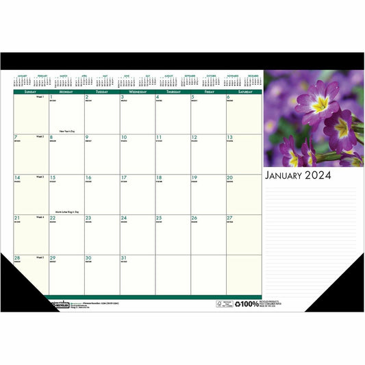 House of Doolittle EarthScapes Flowers 18-1/2" Desk Pad (1596)