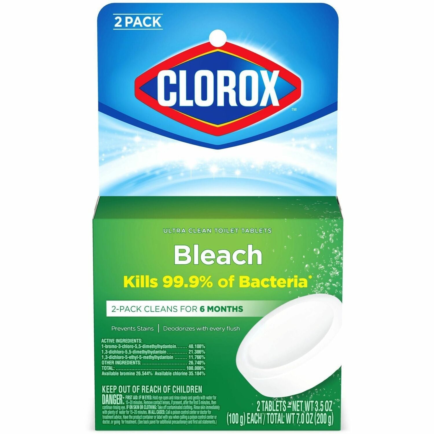 Clorox Ultra Clean Toilet Tablets Bleach (30024)