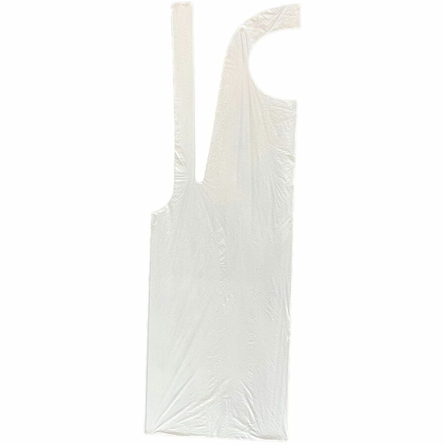 Genuine Joe 50" Disposable Poly Apron (85141)