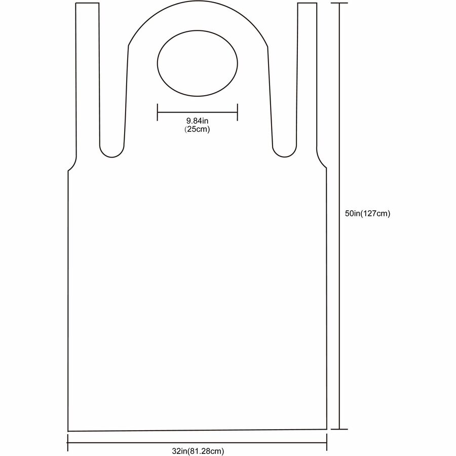 Genuine Joe 50" Disposable Poly Apron (85141)