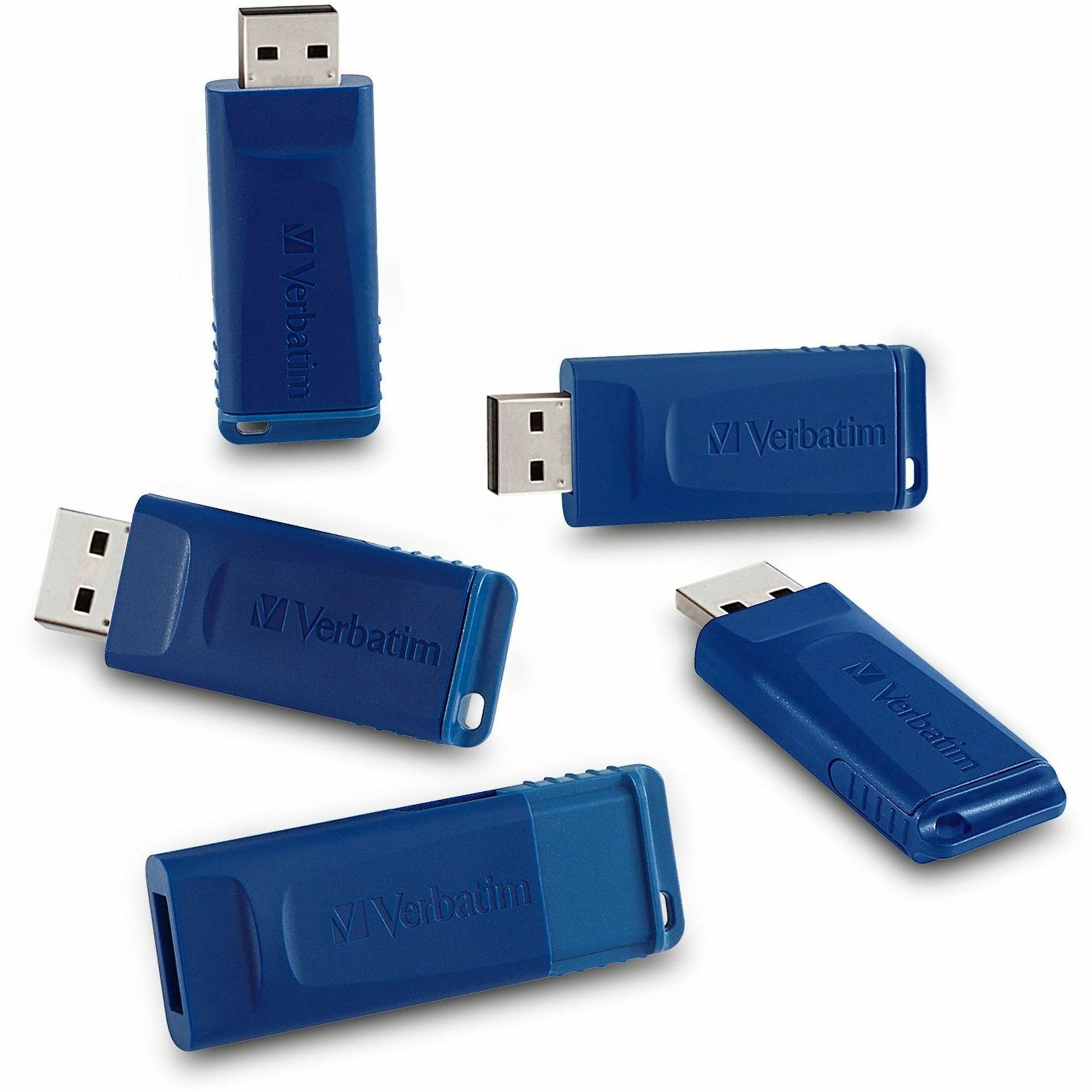 Microban 8GB USB Flash Drive - 5pk - Blue (99121)