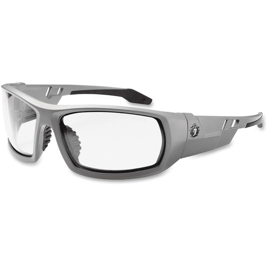 Ergodyne Fog-Off Clear Lens/Gray Frame Safety Glasses (50103)