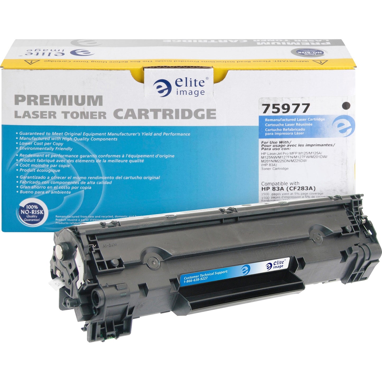 Elite Image Remanufactured Toner Cartridge - Alternative for HP (83A) (75977)