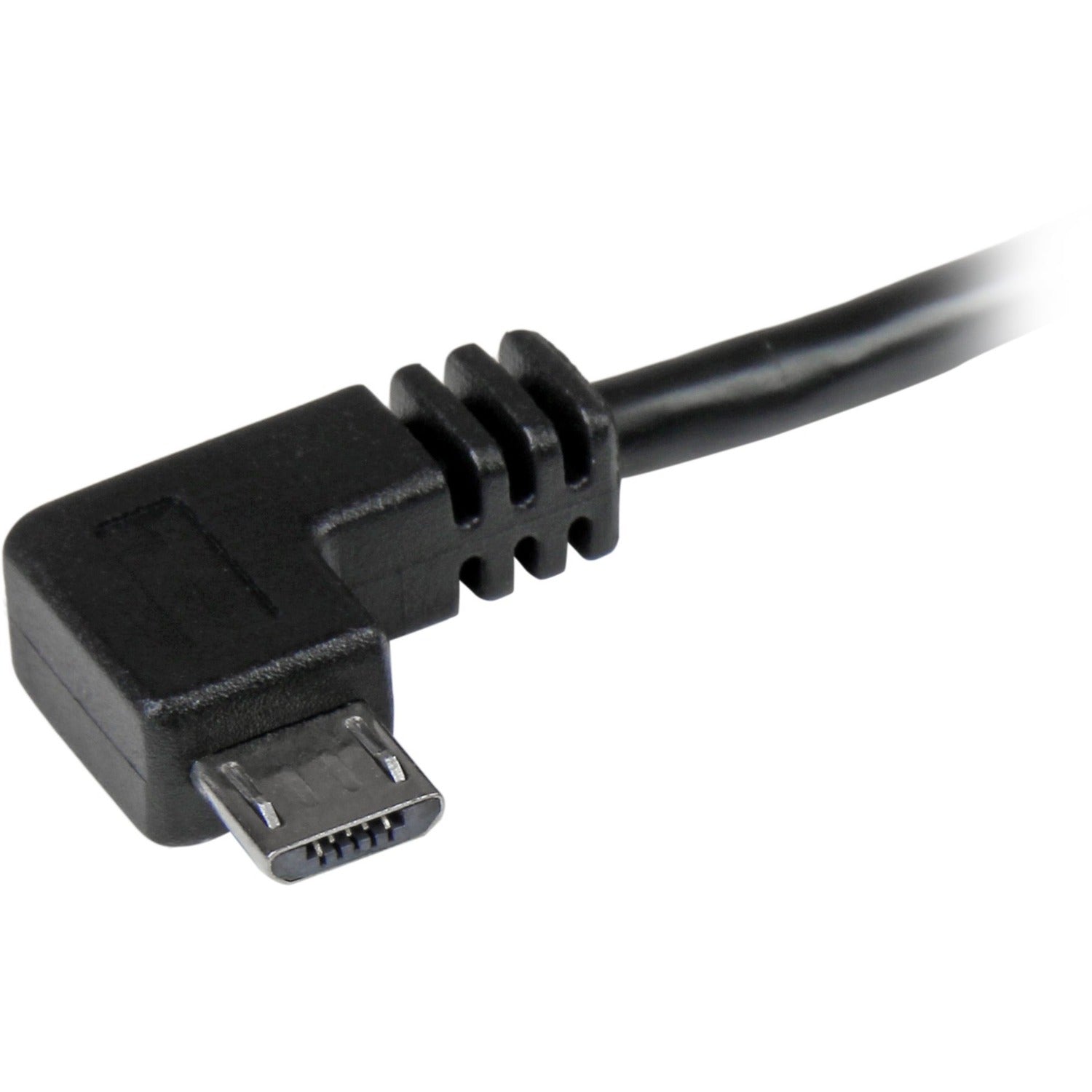 StarTech 1m 3 Ft Right Angle Micro-usb Cable (USB2AUB2RA1M)