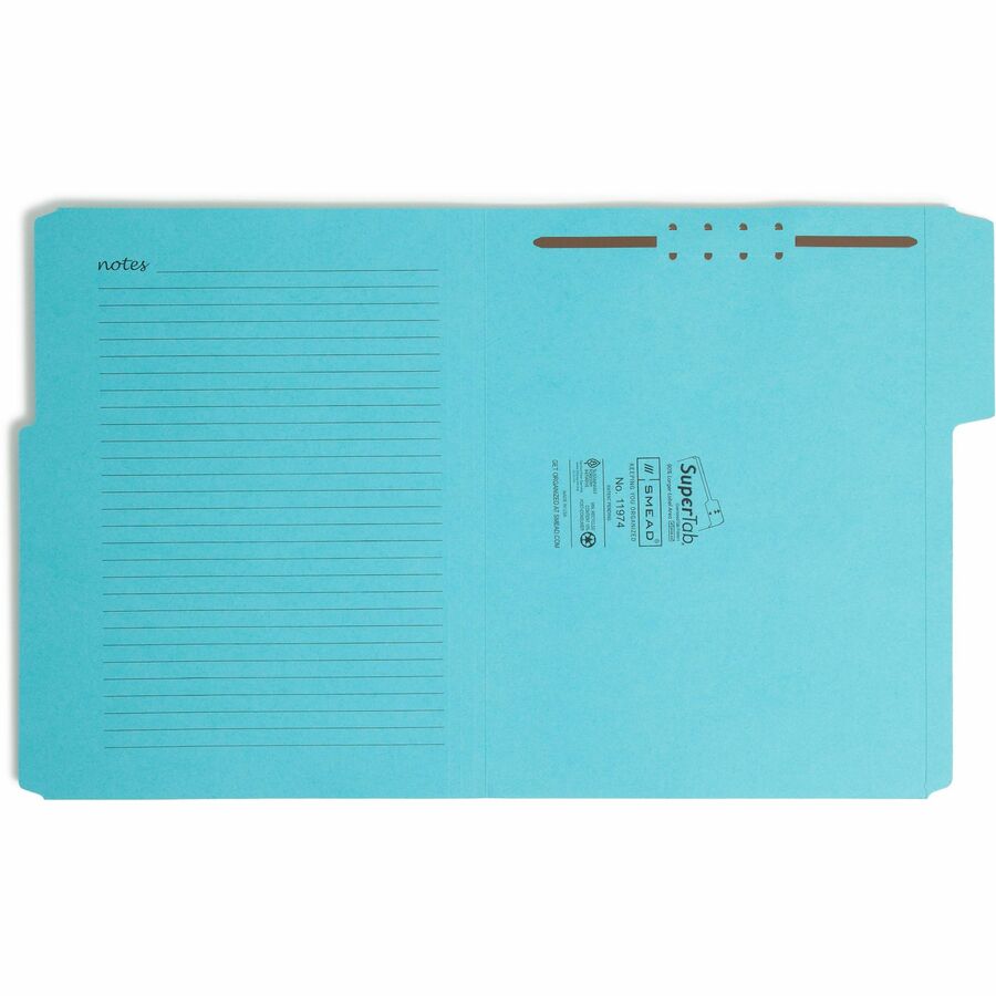 Smead SuperTab 1/3 Tab Cut Letter Recycled Top Tab File Folder (11974)