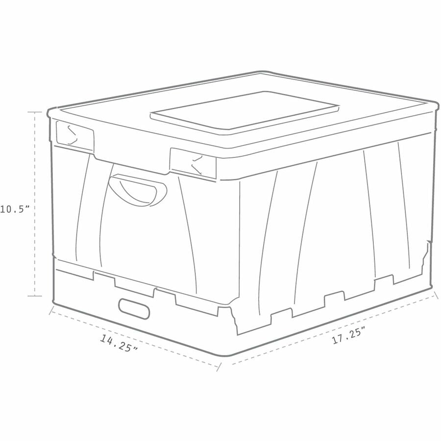 Storex Collapsible Storage Crate (61809U04C)