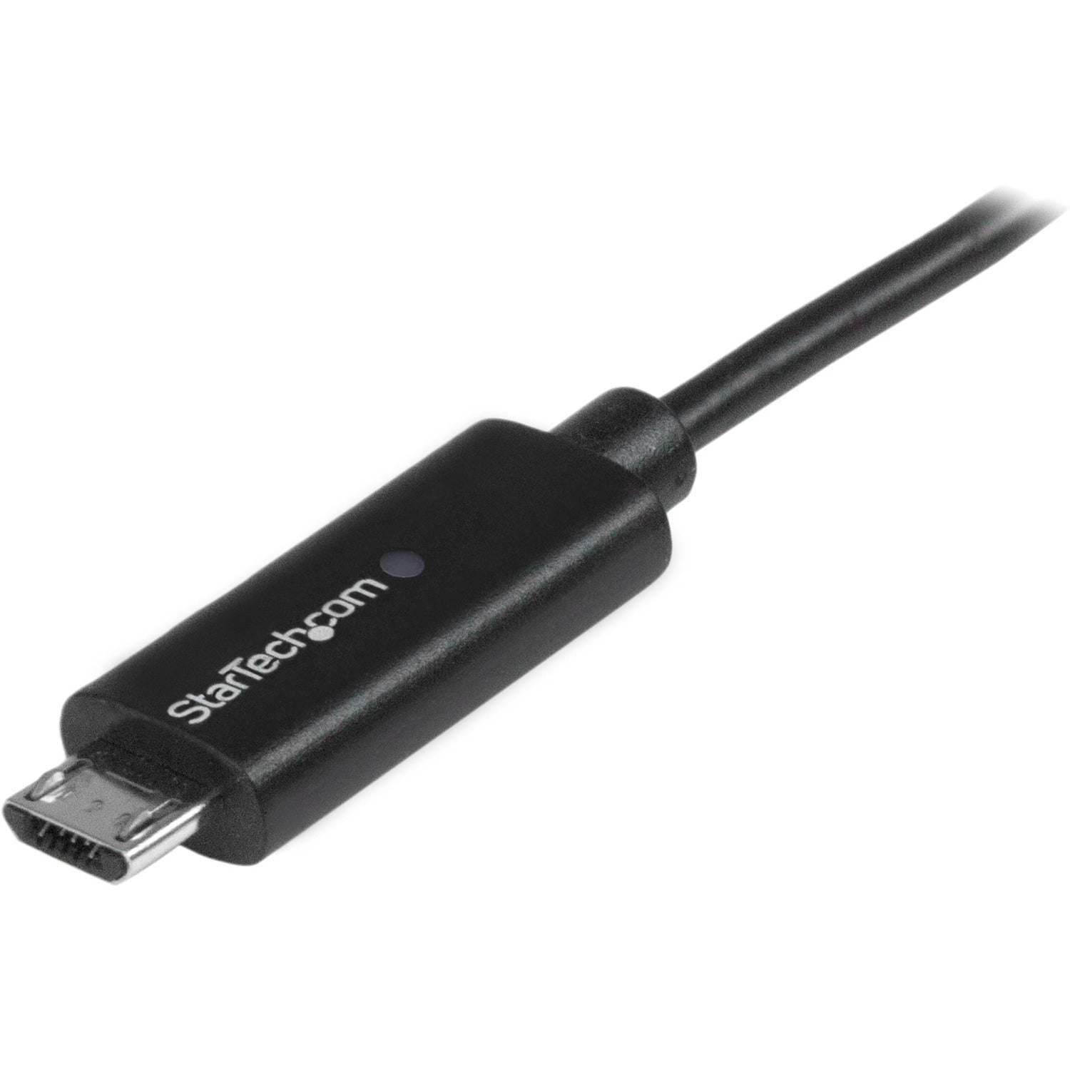 StarTech 1m Micro-usb Cable With Led Charge Light (USBAUBL1M)