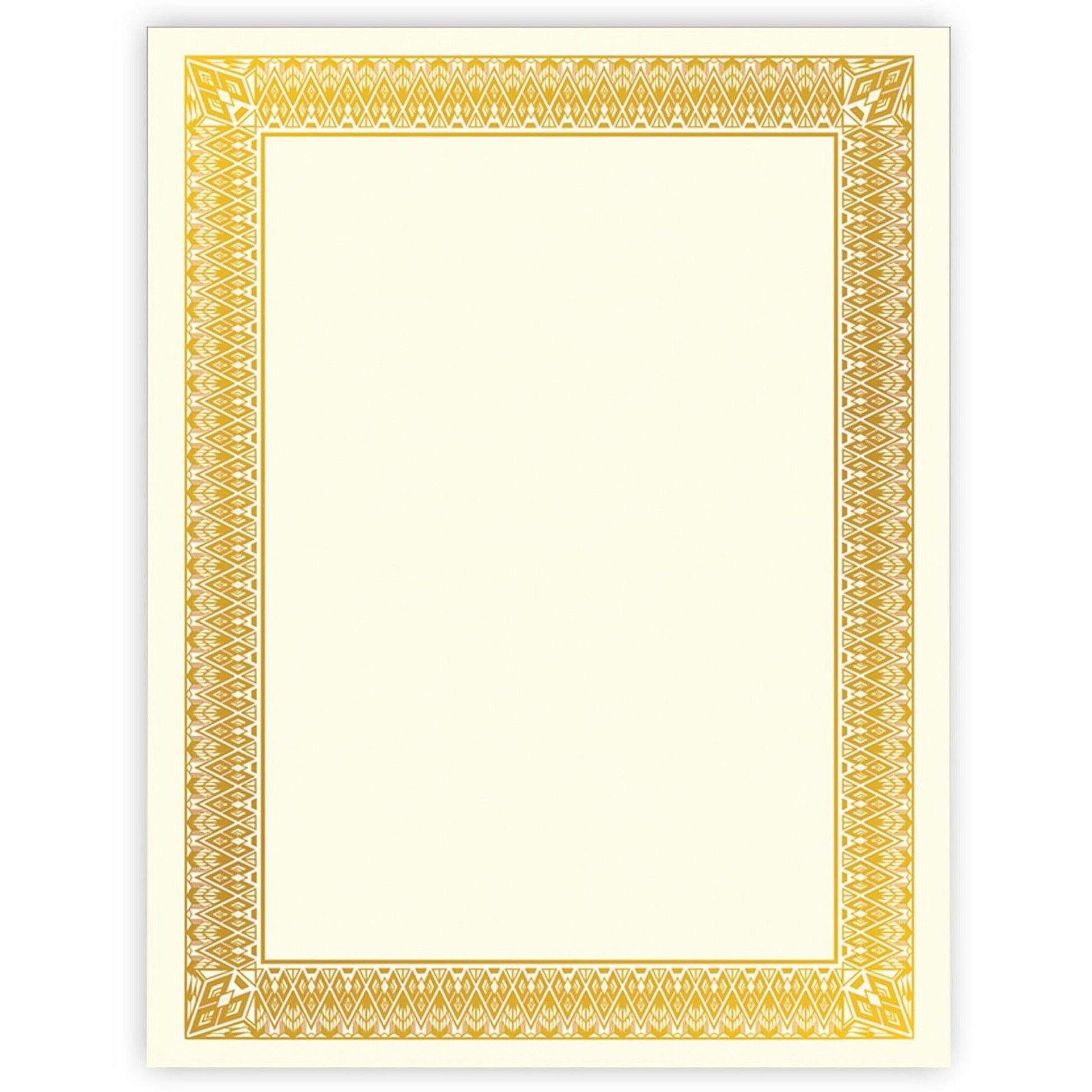 FranklinCovey Geographics Gold Foil Certificate (47829)