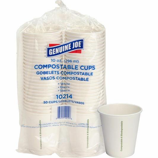 Genuine Joe 10 oz Eco-friendly Paper Cups (10214)